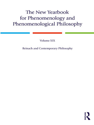 cover image of The New Yearbook for Phenomenology and Phenomenological Philosophy